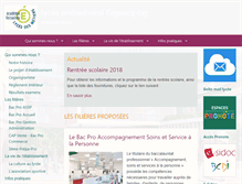 Tablet Screenshot of lycee-cognacq-jay.fr